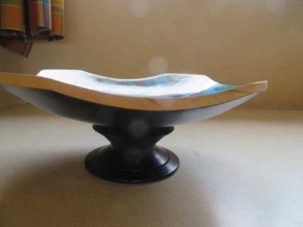 Pedestal dish won a Highly commended certificate for Chris Whitall 